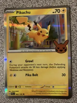 Pikachu 062/193 - Pokemon TCG Trick or Trade (2023) - NM - HOLO - Image 1