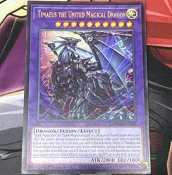 Yu-Gi-Oh Timaeus the United Magical Dragon MZMUP-EN012 1st Ed English Ultra Rare - Image 1