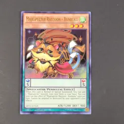 Yugioh TCG -1x Majespecter Raccoon Bunbuku - MP16-EN126 - 1st - Ultra Rare - NM - Image 3