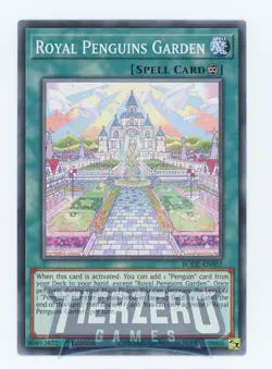 Yugioh BODE-EN063 Royal Penguins Garden Common 1st Edition NM/LP - Image 1