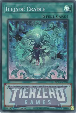 Yugioh BODE-EN056 Icejade Cradle Super Rare 1st Edition NM/LP - Image 1