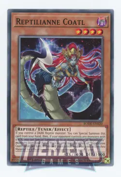 Yugioh BODE-EN020 Reptilianne Coatl Common 1st Edition NM/LP - Image 1