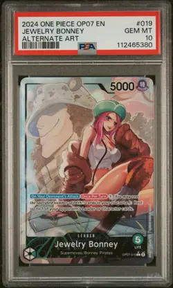 PSA 10 Jewelry Bonney (Alt Art) 500 Years in the Future OP07-019 EN One Piece B6 - Image 1