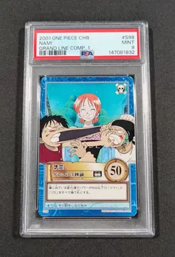 2001 Japanese One Piece CHB Nami S98 PSA 9 MINT Grand Line Comp. 1 - Image 1