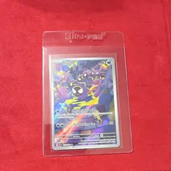 10/10 Pokemon Gastly 177/162 Temporal Forces Illustration Rare Holo Pokemon Card - Image 1