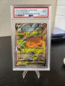 PSA 9 Charizard VSTAR SWSH260 Ultra Premium Collection Pokemon Card - Image 5