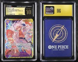 CGC 10 PRISTINE One Piece card Monkey D. Luffy OP05-119 OP-05 New Era Japanese - Image 1