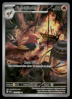 Pokemon Cards Fletchinder 199/193 Paldea Evolved Illustration Rare NM - Image 1