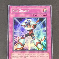 Yugioh TCG - Kid Guard -DP03-EN030 - NM - Super Rare - 1st Edition - Trap - 2006 - Image 5