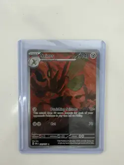 Scizor Pokemon TCG Sv03: Obsidian Flames Holo Illustration Rare Card 205/197 - Image 1