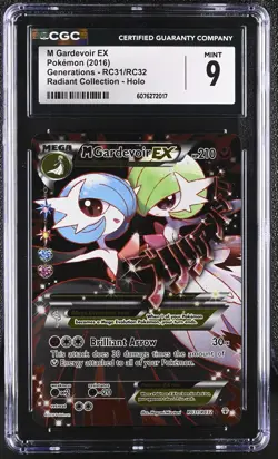 CGC 9 M Gardevoir EX RC31 Generations Radiant Collection Ultra Rare Pokemon Card - Image 1