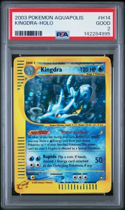 PSA 2 Kingdra H14/H32 2003 Aquapolis Holo Rare Pokemon Card - Image 1
