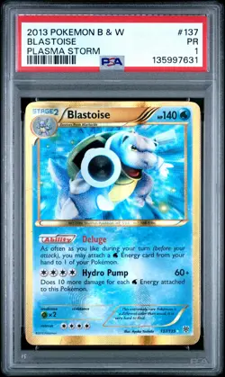 PSA 1 Blastoise 137/135 2013 Plasma Storm Secret Rare Pokemon Card - Image 1