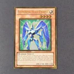 Yugioh TCG - Elemental Hero Prisma - GLD3-EN014 - Limited Ed - NM Gold Rare 2010 - Image 2