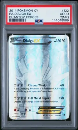 PSA 2 MK Dialga Ex 122/119 2014 XY Phantom Forces Secret Rare Pokemon Card - Image 1