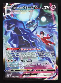 Shadow Rider Calyrex VMAX TG18 Astral Radiance Trainer Gallery Pokemon Card - Image 1