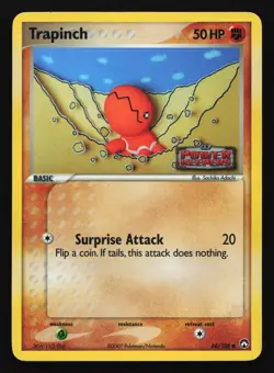 Trapinch 68/108 Power Keepers STAMPED Reverse Holo Pokemon Card - Image 1