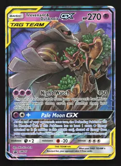 Trevenant & Dusknoir GX SM217 Sun & Moon Black Star Promo Pokemon Card - Image 1