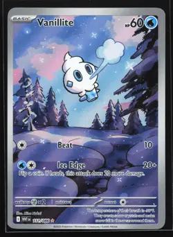 Vanillite 111/086 SV: White Flare Illustration Rare Pokemon Card - Image 1