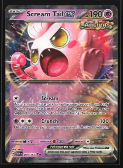 Scream Tail ex 094/167 Twilight Masquerade Double Rare Pokemon Card - Image 1