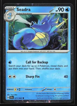 Seadra 011/064 Shrouded Fable Cosmos Holo Promo Pokemon Card - Image 1