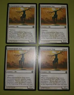 Glimmerpoint Stag x4 Scars of Mirrodin 4x Playset Magic the Gathering MTG - Image 1