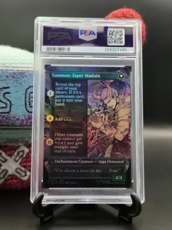 Esper Origins | Summon: Esper Maduin (Borderless Foil) #370 Final Fantasy PSA 10 - Image 2