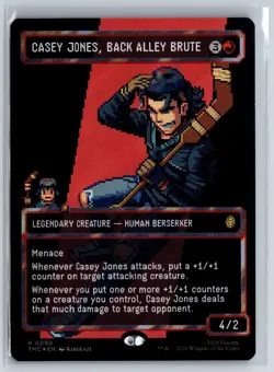 Casey Jones, Back Alley Brute (Borderless) (Surge Foil) Commander: TMNT Foil - Image 1