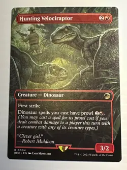 Hunting Velociraptor Borderless Universes Beyond: Jurassic World Collection MTG - Image 1