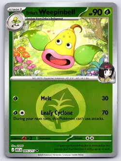 ERIKA'S WEEPINBELL ENERGY REVERSE HOLO 005/217 ME: ASCENDED HEROES POKEMON NM - Image 1