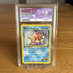 Misty’s Magikarp 88/132 Gym Challenge 1st Edition ACE 8 NM-MT Graded Pokemon - Image 1