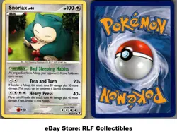 2009 Pokemon, Platinum Rising Rivals, #81/111 Snorlax, Common - Image 1