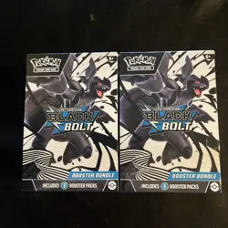 Pokemon TCG Scarlet & Violet Black Bolt Booster Bundle X2 NEW Factory Sealed - Image 1