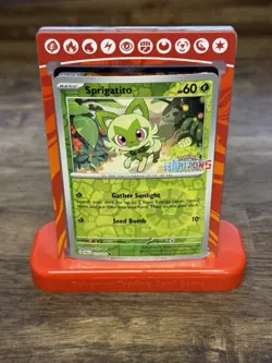Sprigatito 012/193 - Pokemon Horizons Stamped Promo REVERSE Holo NM - Image 1