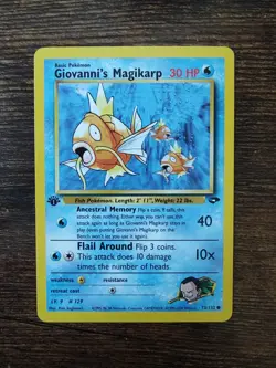 Pokemon Gym Challenge 1st Edition Giovanni's Magikarp 73/132 - Image 1