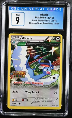 CGC 9 Altaria XY46 2015 Roaring Skies Prerelease STAFF Black Star Promo Pokemon - Image 1