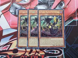 YUGIOH S-FORCE RAPPA CHIYOMARU BLVO-EN011 1ST SECRET X3 - Image 1
