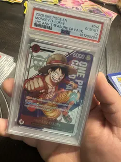 2025 One Piece 3rd Anniversary Treasure CP Pack Monkey D Luffy #ST21-014 PSA 10 - Image 3