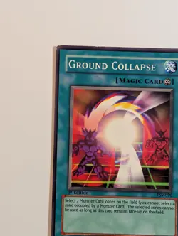 Yugioh TCG - 1x Ground Collapse - PSV-076 - NM/LP - Vintage - Common - 2002 1st - Image 3