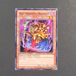 Yugioh TCG - Old Vindictive Magician - YS13-EN020 - NM - 1st Ed - Common - 2013 - Image 2