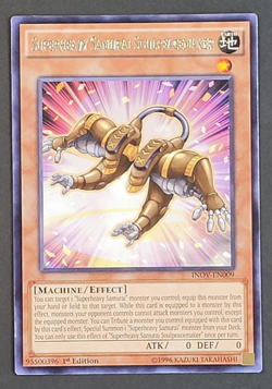 Yugioh TCG - Superheavy Samurai Soulpeacemaker - INOV-EN009 - 1st NM - Rare 2016 - Image 1