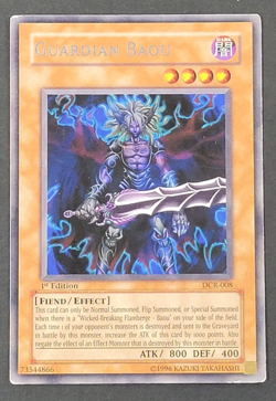 Yugioh TCG - Guardian Baou - DCR-008 - LP/MP - 1st Edition - Rare - Fiend 2007 - Image 1