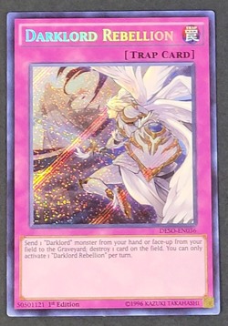 Yugioh TCG - Darklord Rebellion - DESO-EN036 - 1st Ed - NM - Secret Rare - 2016 - Image 1