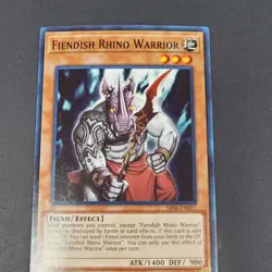 Yugioh - 1x Fiendish Rhino Warrior - SR06-EN017- 1st Edition - NM 2018 - Common - Image 4