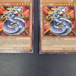 Yugioh TCG -2x Toon Cyber Dragon - MP16-EN074 - NM/LP - Rare MAchine - 1st 2016 - Image 3