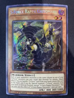Yugioh S-Force Rappa Chiyomaru Secret Rare BLVO-EN011 1st Ed Near Mint - Image 1