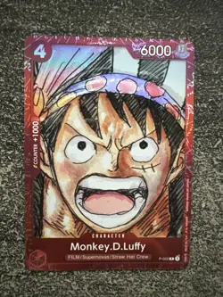 CARTE ONE PIECE - P - P-022 MONKEY D LUFFY FOIL - Image 1