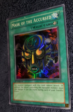 Yu-Gi-Oh "MASK OF THE ACCUSED" LON-019 - Konami Trading Card / YGO First Edition - Image 2