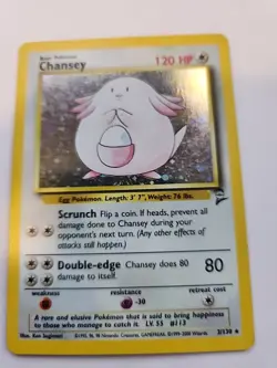 Chansey Base Set 2 Holo Pokemon Card WOTC - Image 4