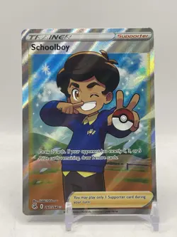 2021 Trainer Schoolboy 261/264 Full Art Pokemon Card Fusion Strike - Image 1